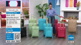 HSN  Samantha Brown Luggage Collection  All On Sale 09032024  10 AM [upl. by Yroger]