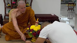 51224  Dhamma sharing by Tan Ajahn Kusalo at Sangha Lodge [upl. by Nnauol]