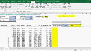 General Amortization Schedule in MS Excel [upl. by Madaras]