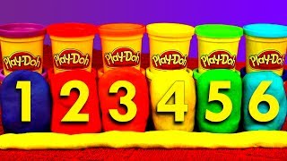 PlayDoh Eggs Learn Numbers Cars Disney My Little Pony Peppa Pig Teletubbies Hello Kitty McQueen [upl. by Ping]