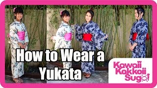 How to Wear a Yukata Simple HD [upl. by Torruella]