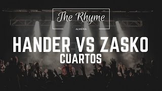 HANDER VS ZASKO BATALLÓN  CUARTOS  THE RHYME ALMERÍA 2016 [upl. by Adebayo]