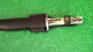 Linder Kentucky Bowie International Knife Award Sieger 101020  FullHD Nahaufnahme  Close Up [upl. by Adlesirk504]