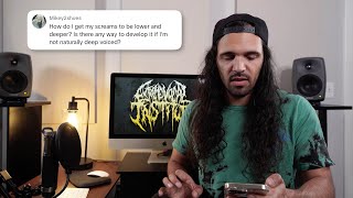 Metal vocal coach David Benites answers your scream questions  Scream Solutions 1 [upl. by Nelak]