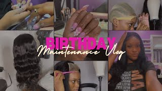 Birthday Maintenance Vlog  Nails  Hair  Life as Shauna [upl. by Granville472]