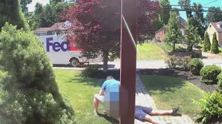 FedEx drivers life saved during delivery [upl. by Rici]