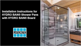 How to Create the Perfect Shower Floor with LATICRETE® HYDRO BAN® Shower Pans [upl. by Almire234]