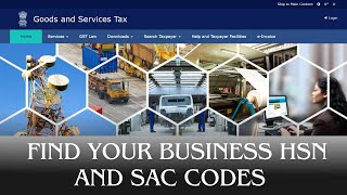 How to Find Your HSN and SAC Codes for GST Registration [upl. by Dnana]