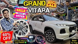 Grand Vitara Base To Top Modification 🔥 Grand Vitara New Discount ✅ Must Watch [upl. by Waldos]