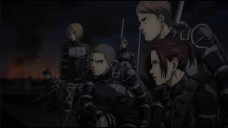 Survey Corps Attacks Liberio Marley HD  Attack on Titan Season 4 [upl. by Uos850]