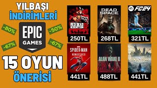 EPİC YILBAŞI TATİLİ İNDİRİMİ 15 BÜYÜK OYUN ÖNERİSİ  🎉🤑 [upl. by Atinus284]