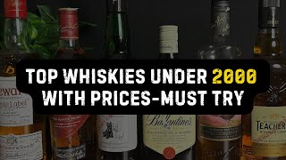 Best Affordable Whiskies You Need to Try in 2024 Under 2000 [upl. by Woodman541]