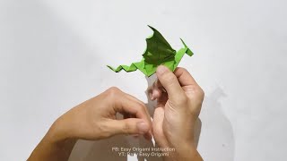 Easy Dragon Origami Tutorial [upl. by Sucy]