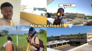 First Day At My New School🥺💛🤍 GARVEY MACEO HIGH [upl. by Karwan]