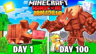 I Survived 100 Days as a ARMADILLO in HARDCORE Minecraft [upl. by Jahdal]