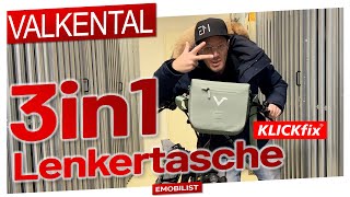 Die 3 in 1 Lenkertasche von Valkental mit KLICKfix kompatibel machen [upl. by Adigun]