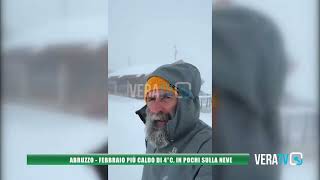 Abruzzo  Febbraio più caldo di 4°c in pochi sulla neve [upl. by Tav]