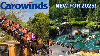 Carowinds NEW for 2025 Roller Coaster and Water Ride [upl. by Wrench]