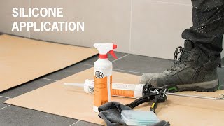 Bathroom Silicone Application [upl. by Mcgaw159]