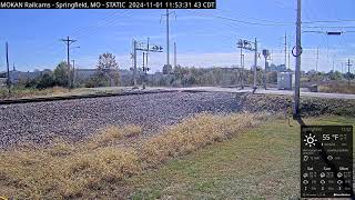 MOKAN Railcams Springfield Missouri BNSF Thayer North Subdivision MP 20470 RECURRENT STREAM [upl. by Lattimer234]