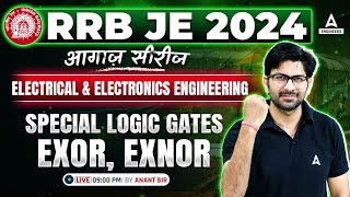 RRB JE 2024  Special Logic Gates EXOR EXNOR  RRB JE Electronics Engineering Classes  Anant Sir [upl. by Atived]