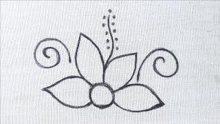 🌺 you should try this beautiful hand embroidery designs that is very easy to make [upl. by Minetta]