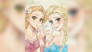 elsa and rapunzel cute status  hd status [upl. by Anitnuahs]