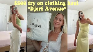 500 try on clothing haul Djerf Avenue [upl. by Haleemaj]