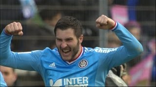 Goal AndréPierre GIGNAC 50  Evian TG FC  Olympique de Marseille 11  201213 [upl. by Pendergast]