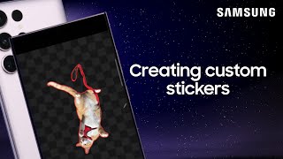 Create your own sticker to decorate photos  Samsung US [upl. by Kiona]