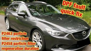 Mazda DPF soot accumulation or restriction fix [upl. by Yoshiko664]