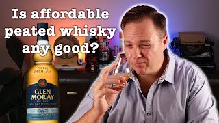 Glen Moray Peated Single Malt Whisky Review – Can cheap peated Scotch be good [upl. by Gad]