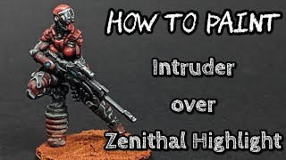 How to Paint Nomads Intruder over Zenithal Highlight [upl. by Chernow34]