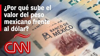 ¿Por qué sube el valor del peso mexicano frente al dólar y cuánto durará [upl. by Teeter]