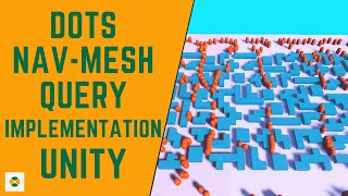 DOTS Pathfinding with NavMeshQuery  Implementation  Unity ECS [upl. by Daigle]