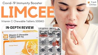 Limcee Vitamin C Tablet  For Glowing Clear spotless Skin Immunity Booster [upl. by Adnilasor]