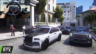 GTA 5  RollsRoyce Cullinan KEYVANY  MAFIA GANG WAR amp CONVOY [upl. by Lanti]