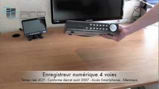 Enregistreur numérique 4 voies H264  DVR8204H [upl. by Sellma]