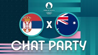 Serbia v Australia  Mens Olympic Basketball Tournament Paris 2024  Chat Party ⚡🏀 [upl. by Aynodal64]