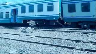 Treno regionale deraglia alle porte di Bolognaa Lavino di Mezzo 14072012 video [upl. by Neisa]