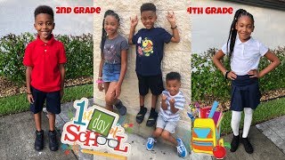 FIRST DAY BACK TO SCHOOL FOR AHVI AND QJ 📚FAMILY VLOG [upl. by Mcculloch]