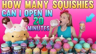 HUGE Squishy Toys Opening Challenge with My Brother [upl. by Aratak692]