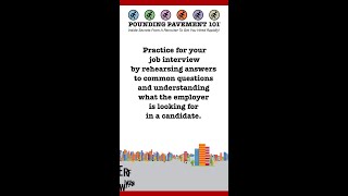 DAILY DOSE JOB SEARCH ADVICE  Practice for your job interview  shortsmp4 [upl. by Gerc]