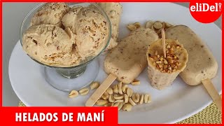 CÓMO HACER HELADOS DE MANÍ SUPER CREMOSOS🥜 [upl. by Cohette]