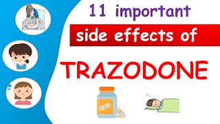 11 important side effects of Trazodone [upl. by Buderus]