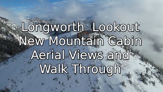 Beautiful Remote Mountain Cabin  Aerial Views Cabin Walk Through  North Central BC Canada [upl. by Janina]