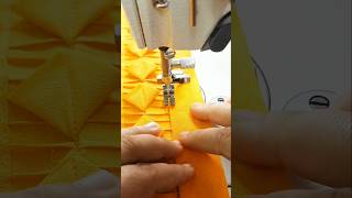 sewing tips and tricks 🧡💛 design with pintex for your dress 👗 sewing shorts viralvideo trending [upl. by Eecrad]