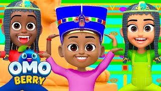 Egyptian Pyramid Song 🐫  Fun Kids Song amp Dance Video  OmoBerry [upl. by Toback]