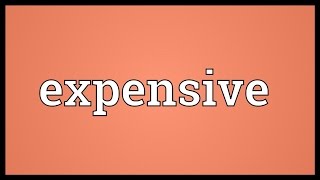 Expensive Meaning [upl. by Pearl]