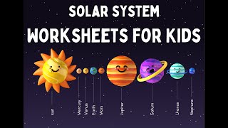 Solar Systems Worksheets  Solar System Worksheets for kids  3 साल का बच्चा भी सीख सकता है [upl. by Ikkaj735]